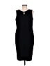 Kasper Solid Black Cocktail Dress One size - photo 1