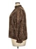 1.State 100% Polyester Animal Print Brown Long Sleeve Blouse Size XXL - photo 5