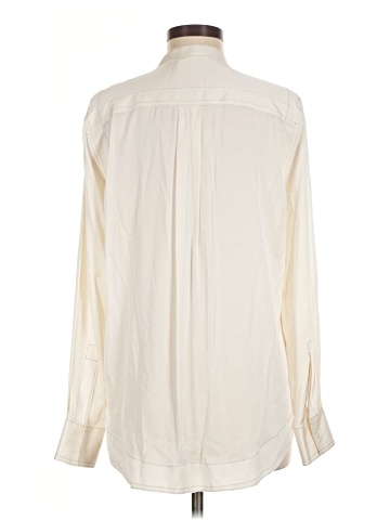 DKNY Long Sleeve Silk Top (view 2)