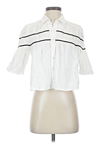 Maeve by Anthropologie 3/4 Sleeve Button-Down Shirt (view 1)