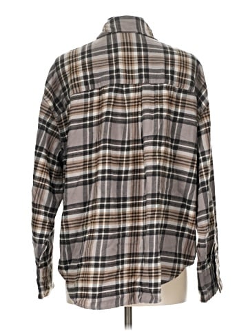 American Eagle Outfitters Long Sleeve Button-Down Shirt (view 2)