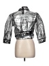 Fashion Nova Metallic Silver Raincoat Size L - photo 2