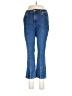 MICHAEL Michael Kors Chevron-herringbone Blue Jeans Size 8 - photo 1