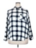 Lane Bryant Plaid Blue Long Sleeve Button-Down Shirt Size 18 - 20 Plus - photo 1