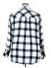 Lane Bryant Plaid Blue Long Sleeve Button-Down Shirt Size 18 - 20 Plus - photo 2