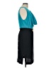 BCBGMAXAZRIA 100% Polyester Color Block Teal Cocktail Dress Size 10 - photo 4