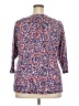 Ruby Rd. Blue 3/4 Sleeve Blouse Size 2X - photo 2