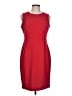 Calvin Klein Solid Red Cocktail Dress Size 12 (petite) - photo 1
