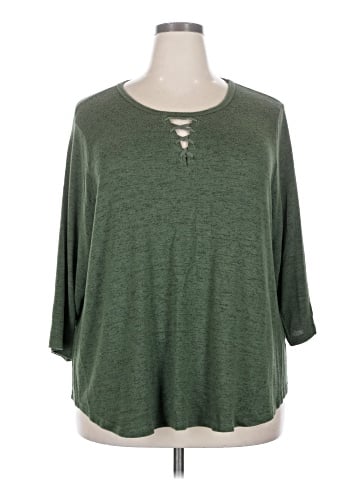 Bobeau 3/4 Sleeve Top (view 1)