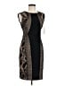 Joseph Ribkoff Animal Print Brown Cocktail Dress Size 6 - photo 1