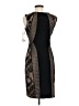 Joseph Ribkoff Animal Print Brown Cocktail Dress Size 6 - photo 2