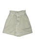 Zara Solid Green Khaki Shorts Size EU 32 / US 2 - photo 1