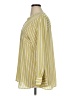 Talbots 100% Polyester Stripes Yellow 3/4 Sleeve Blouse Size XL - photo 5