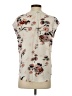 Fun2Fun Floral Ivory Short Sleeve Blouse Size S - photo 2