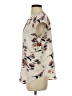 Fun2Fun Floral Ivory Short Sleeve Blouse Size S - photo 5