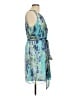 Apt. 9 100% Polyester Print Blue Cocktail Dress Size L - photo 4