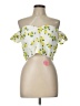 Chi Chi London 100% Polyester Yellow Sleeveless Blouse Size UK 16 / US 12 - photo 1