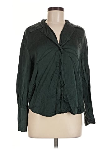 Banana Republic Long Sleeve Silk Top (view 1)