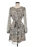 Halogen 100% Polyester Animal Print Gray Casual Dress Size M - photo 1