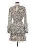 Halogen 100% Polyester Animal Print Gray Casual Dress Size M - photo 2