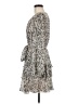 Halogen 100% Polyester Animal Print Gray Casual Dress Size M - photo 5
