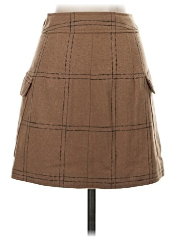 Madewell (Re)sourced Zip-Front Mini Skirt in Windowpane (view 2)