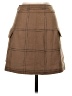 Madewell Plaid Brown Wool Skirt Size 00 - photo 2