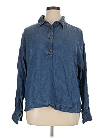 Ann Taylor Factory Long Sleeve Button-Down Shirt (view 1)