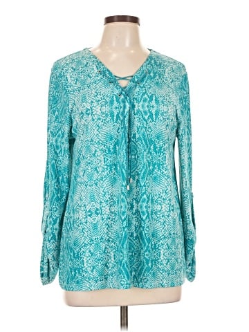 Larry Levine Long Sleeve Blouse (view 1)