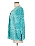 Larry Levine Teal Long Sleeve Blouse Size L - photo 5