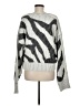 Elan Animal Print Silver Pullover Sweater Size M - photo 2
