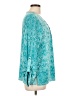 Larry Levine Teal Long Sleeve Blouse Size L - photo 4