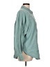 Express Solid Teal Long Sleeve Button-Down Shirt Size L - photo 4