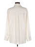 Uniqlo 100% Polyester Ivory Long Sleeve Blouse Size M - photo 2