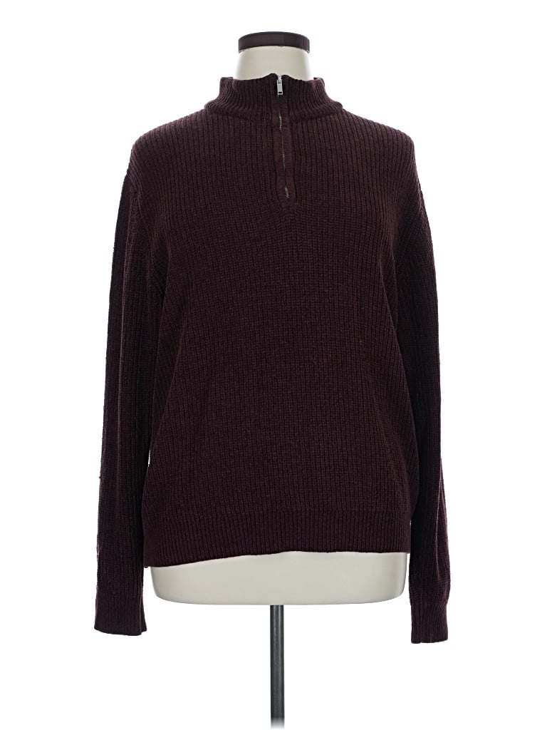 Pre-owned Old Navy Turtleneck Sweater In Burgundy