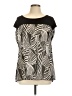 Vanilla Sugar 100% Polyester Black Short Sleeve Blouse Size L - photo 1