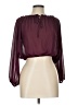 Forever 21 100% Polyester Burgundy 3/4 Sleeve Blouse Size L - photo 1