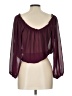 Forever 21 100% Polyester Burgundy 3/4 Sleeve Blouse Size L - photo 2