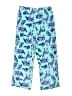 Eddie Bauer 100% Polyester Print Blue Casual Pants Size 7 - 8 - photo 1
