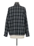 LA Hearts Plaid Black Long Sleeve Button-Down Shirt Size M - photo 2