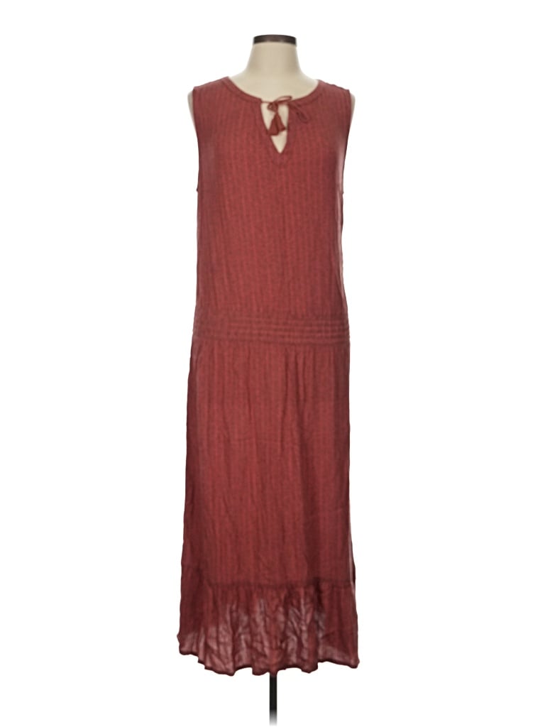 Pre-owned Prana Casual Dress In Burgundy