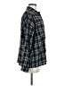 LA Hearts Plaid Black Long Sleeve Button-Down Shirt Size M - photo 4
