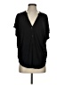 Amour Vert Black Short Sleeve Blouse Size S - photo 1