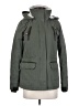 Aqua 100% Polyester Solid Green Snow Jacket Size XS - photo 1