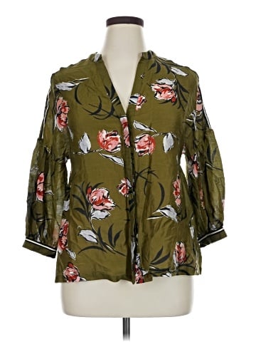 Vineet Bahl 3/4 Sleeve Blouse (view 1)