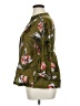 Vineet Bahl Floral Green 3/4 Sleeve Blouse Size L - photo 5