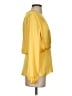 Reiss 100% Polyester Yellow 3/4 Sleeve Blouse Size 4 - photo 4