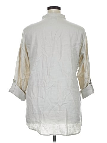 Peck & Peck 3/4 Sleeve Button-Down Shirt (view 2)
