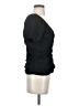 Catherine Malandrino 100% Silk Black Short Sleeve Top Size S - photo 4