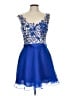 Unbranded 100% Polyester Blue Cocktail Dress Size 12 - photo 1